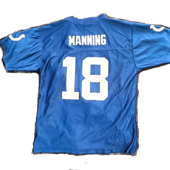 YOUTH Indianapolis Peyton Manning #18 XL 18/20 NFL Stitched Jersey Football E - Picture 1 of 8